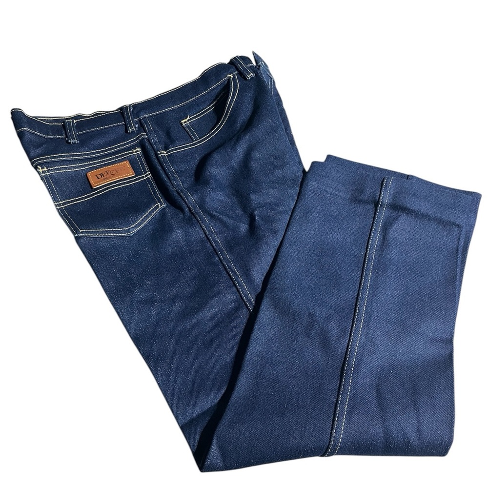 VINTAGE DEE‎ CEE 34x30 DARK WASH JEANS MADE IN THE USA PREOWNED